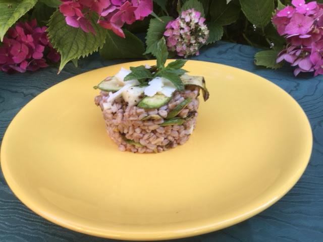 FARRO, ZUCCHINE, PISTACCHI & PECORINO