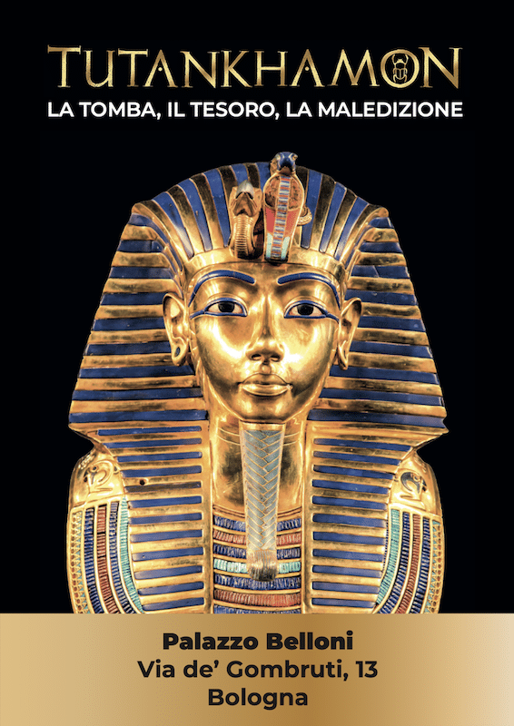 Locandina mostraPalazzo Belloni “Tutankhamon: la tomba, il tesoro, la maledizione”